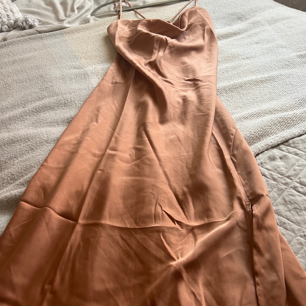 ASTR the Label slip dress in a caramel/mocha - NEVER WORN